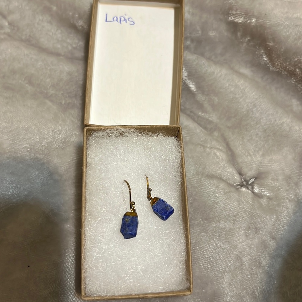 Blue/lavender earrings